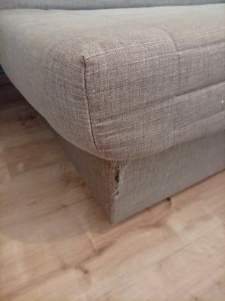 Sofá Cama Gris Tela