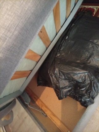 Sofá Cama Gris Tela