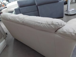 2 Sofás Polipiel Beige 2 y 3 plazas