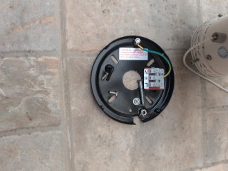 Ventilador de Techo Blanco con Aspas Madera