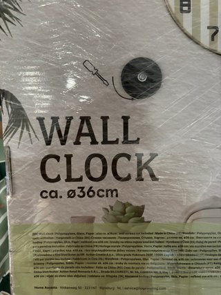 Reloj de Pared Home Accents Ø36cm