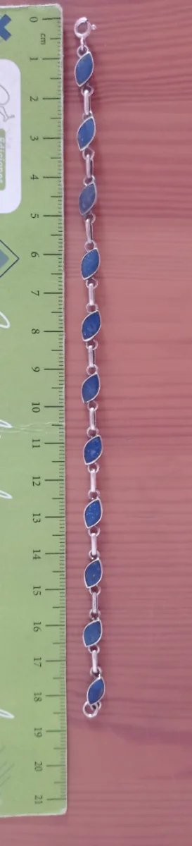 Conjunto de plata y lapislázuli.