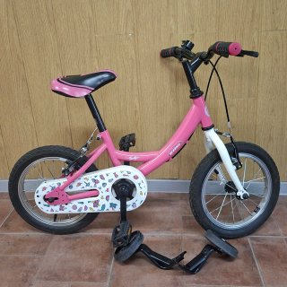 Bicicleta infantil rosa 14 pulgadas