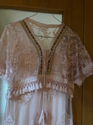 Vestido rosa encaje M