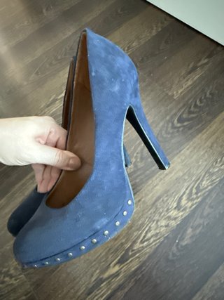 Zapatos de tacón azul marino talla 38