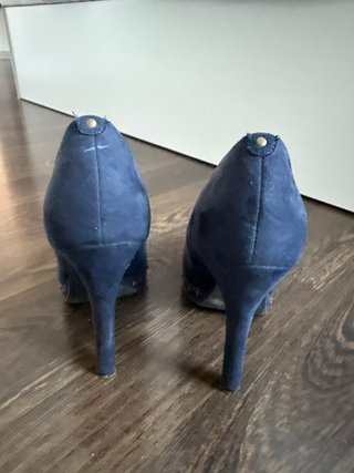 Zapatos de tacón azul marino talla 38