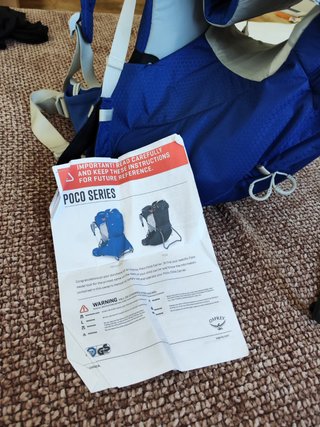 Mochila Portabebés Osprey POCO Azul