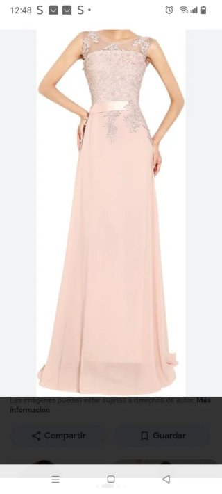 Vestido de fiesta rosa