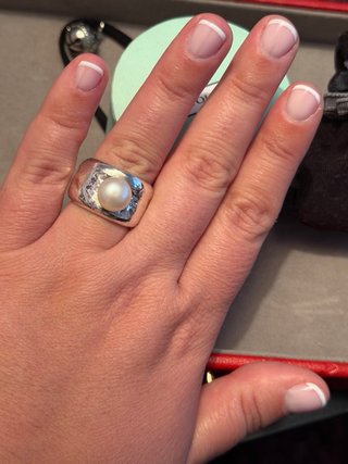 Anillo Tous Plata Perla