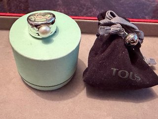 Anillo Tous Plata Perla