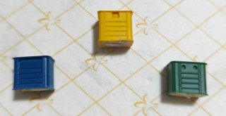 Contenedores Basura Maqueta Tren (3 uds) Escala N