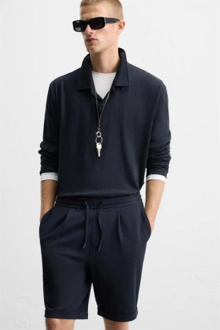 Bermudas confort azul marino Talla L