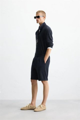 Bermudas confort azul marino Talla L