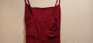 Vestido graduación burdeos talla XS