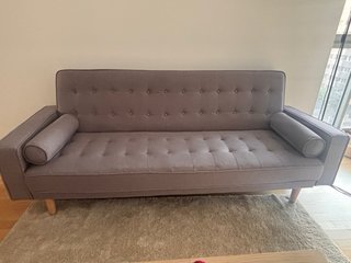 Sofá Cama 3 Plazas Sklum Gris