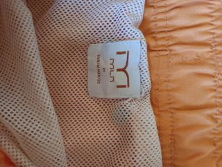 Bañador naranja con logo MLN