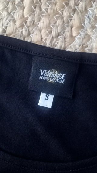 Camiseta  Versace Jeans Couture negra manga larga