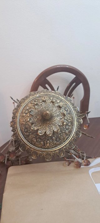 Lámpara de bronce vintage