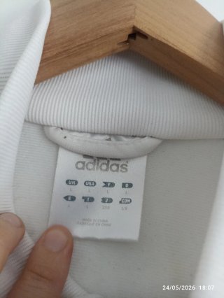 Chaqueta Adidas Blanca con Rayas