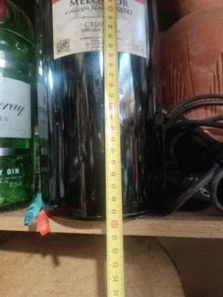 2 Bottiglie Grandi Vino Vuote da Collezione