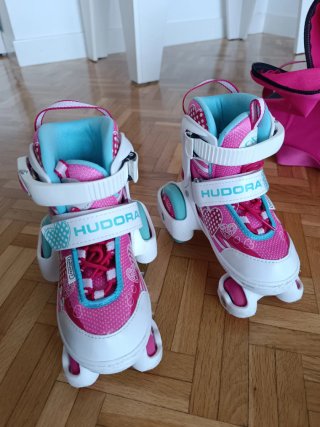 Conjunto Patines Hudora y Protecciones