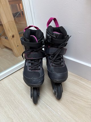 Patines Oxelo negros y rosa T36
