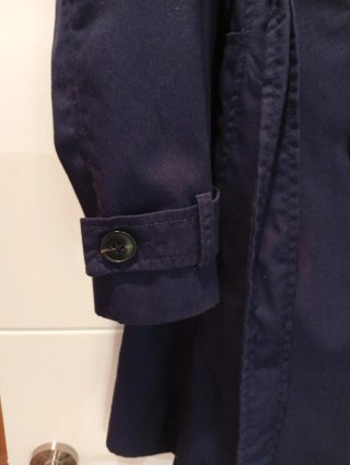 Gabardina Stradivarius Azul