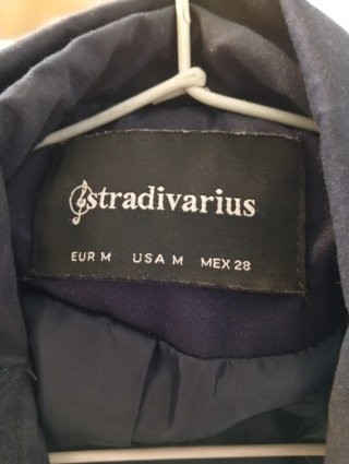 Gabardina Stradivarius Azul