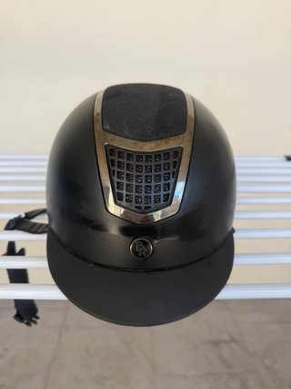 Casco de equitación negro