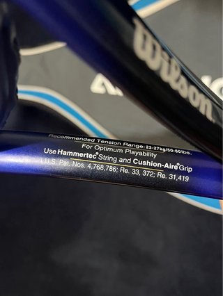 Raqueta Wilson Hammer 7.2 (Dual Taper Beam).