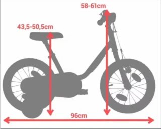 Bicicleta infantil B’TWIN 14” 3-6 años
