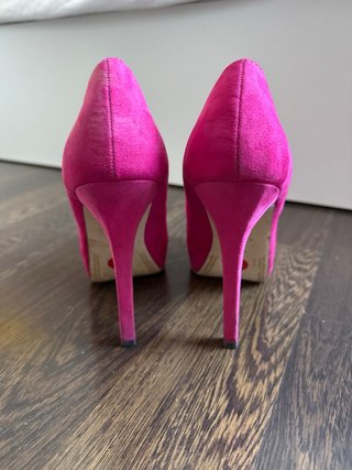 Zapatos de tacón Bershka rosa Talla 38