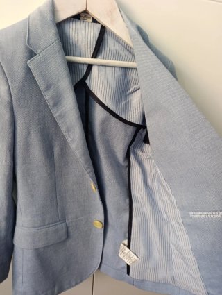 Chaqueta americana celeste niña celeste 7-8
