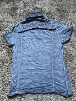 Camiseta Desigual Hombre Azul/Morado