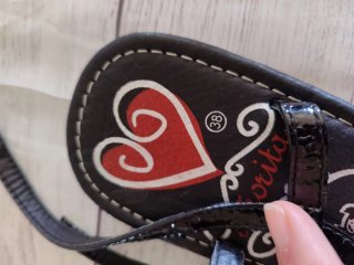 Sandalias mujer negras con pedrería sin estrenar