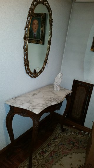 Espejo Bronce Vintage Ovalado