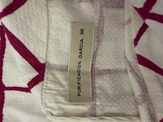 Blusa Purificación García Talla 38 Cuadros