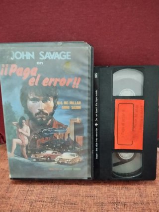 VHS edición videoclub Paga el error!! John Savage