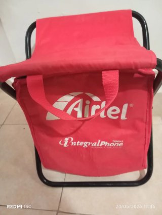 Lote playero: asiento plegable y bolso
