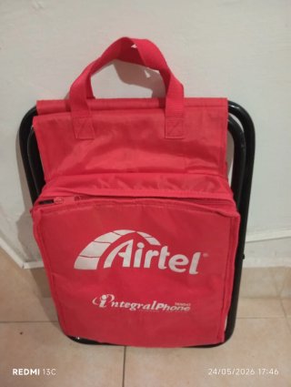 Lote playero: asiento plegable y bolso
