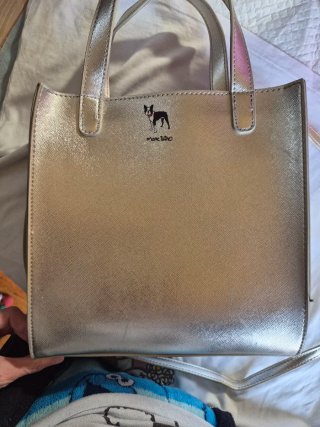 Bolso Marc Tetro Perro Boston Terrier Plata