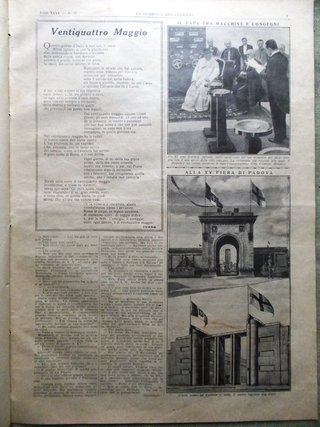 La Domenica del Corriere 28 Maggio 1933 Fiera di P