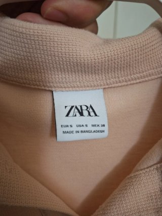 Polo Zara Rosa Talla S