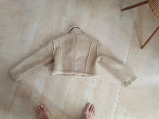 Chaqueta Zara niña beige talla M