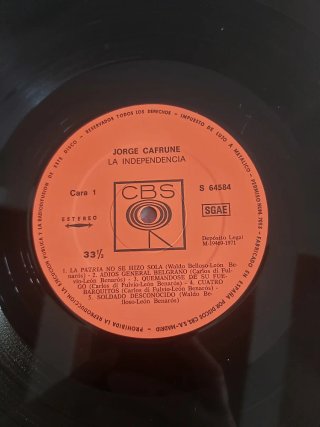 Disco Vinilo Jorge Cafrune La Independencia