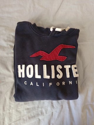 Sudadera Hollister Azul con Logo