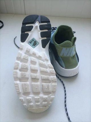 Zapatillas Nike Huarache Azul y Verde