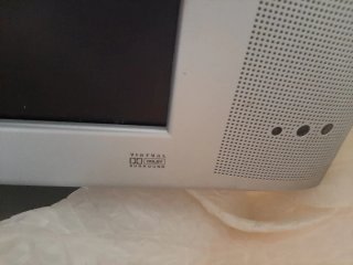 Televisor Philips Plata y Negro. Antiguo