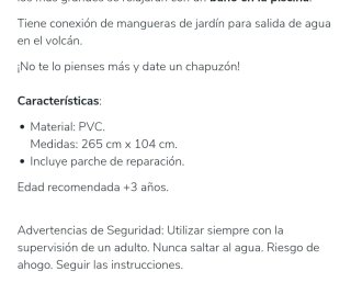 Piscina Hinchable Juegos Volcán