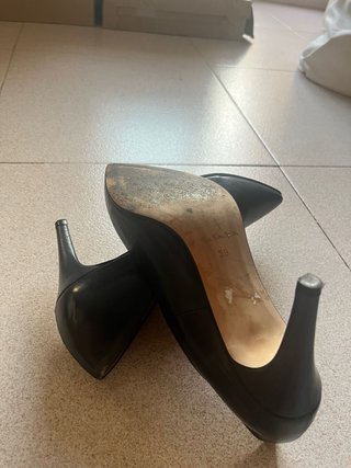Zapatos de tacón Marian piel azul marino talla 39